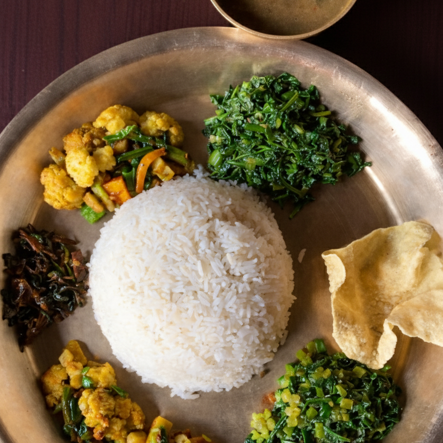 vegetarian khana set